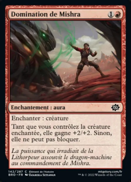 Domination de Mishra, carte Magic BRO 142 — extension La Guerre Fratricide