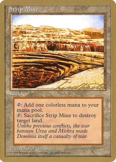 Strip Mine, Magic card PTC ll363 — Pro Tour Collector Set set
