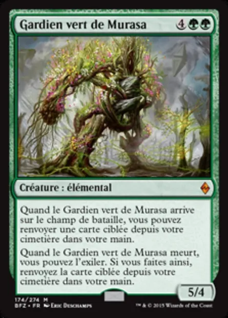 Gardien vert de Murasa, carte Magic BFZ 174 — extension La bataille de Zendikar