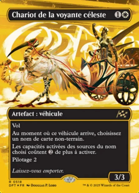 Chariot de la voyante céleste, carte Magic DFT 518 — extension Aetherdrift