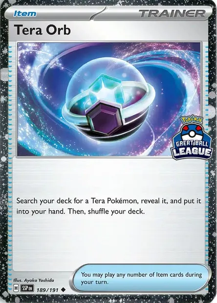 Orbe Téracristal, carte Pokémon LGP 189 — extension League Promos