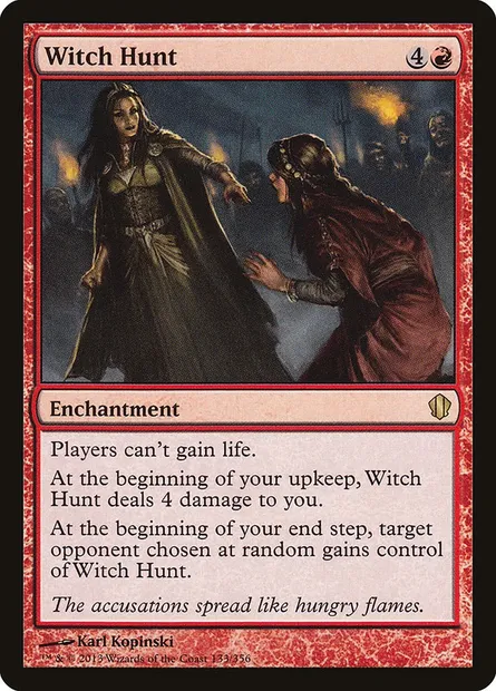 Witch Hunt, Magic card C13 133 — Commander 2013 set
