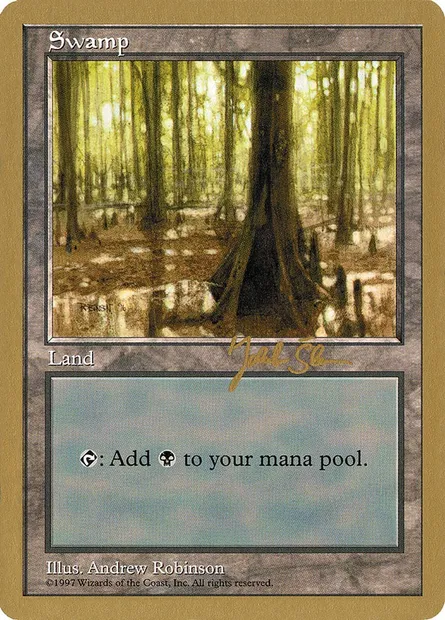 Swamp, Magic card WC97 js439 — World Championship Decks 1997 set