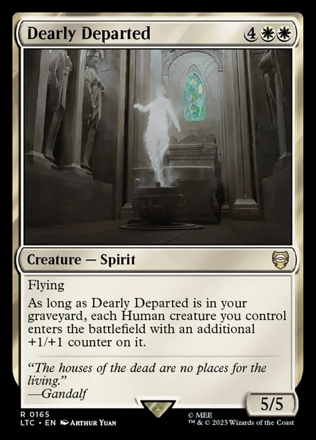 Dearly Departed, Magic card LTC 165 — Tales of Middle-earth Commander set