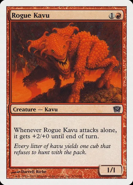 Rogue Kavu, Magic card 9ED 213 — Ninth Edition set