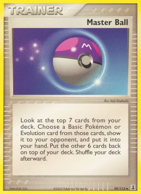 Master Ball, Pokémon card DS 99 — Delta Species set