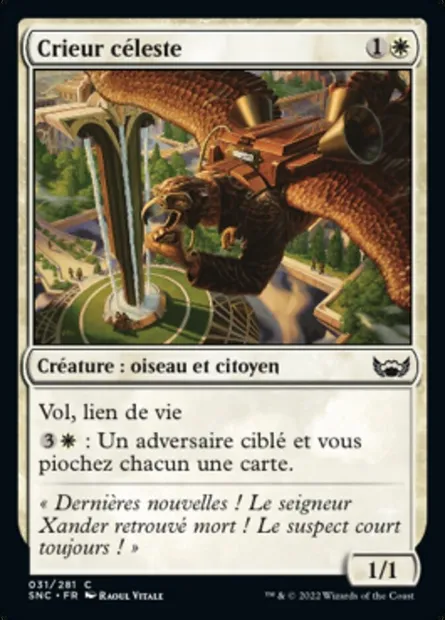 Crieur céleste, carte Magic SNC 31 — extension Les rues de la Nouvelle-Capenna