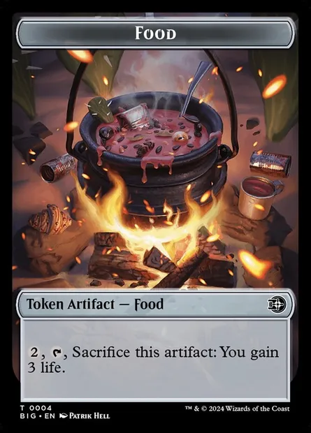 Food, carte Magic TBIG 4 — extension The Big Score Tokens