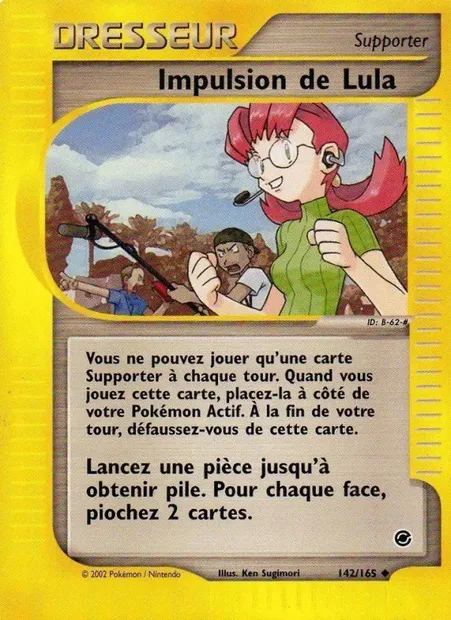 Impulsion de Lula, carte Pokémon EX 142 — extension Expedition