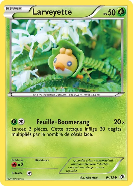 Larveyette, carte Pokémon LTR 9 — extension Legendary Treasures