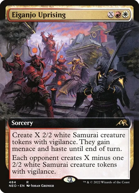 Eiganjo Uprising, Magic card NEO 484 — Kamigawa: Neon Dynasty set