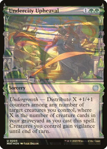 Undercity Upheaval, Magic card MAT 205 — March of the Machine: The Aftermath set