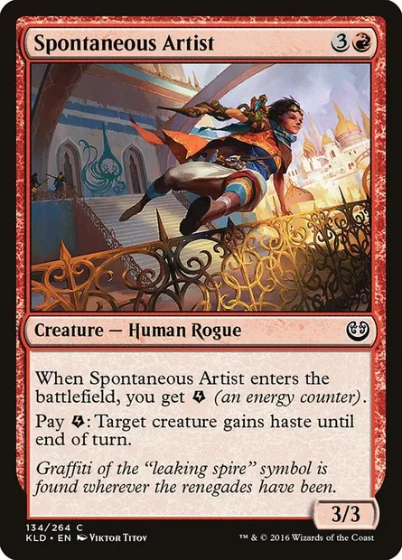 Spontaneous Artist, Magic card KLD 134 — Kaladesh set