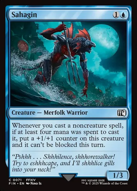 Sahagin, Magic card FIN 71 — Final Fantasy set