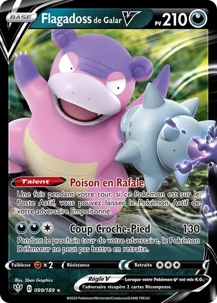 Flagadoss de Galar V, carte Pokémon DAA 99 — extension Ténèbres Embrasées
