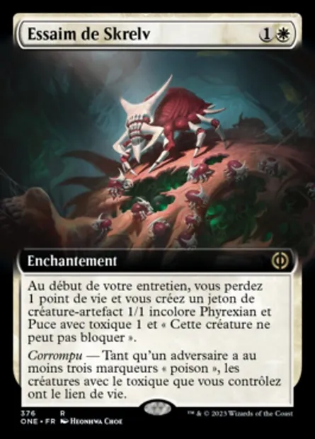Essaim de Skrelv, carte Magic ONE 376 — extension Tous Phyrexians