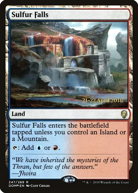 Sulfur Falls, Magic card PDOM 247s — Dominaria Promos set