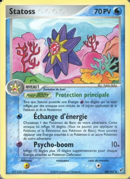 Statoss, carte Pokémon DX 48 — extension EX Deoxys