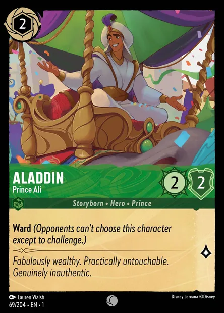 Aladdin - Prince Ali, Disney Lorcana card CH1-069 — The First Chapter set