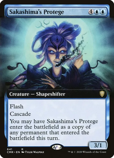 Sakashima's Protege, Magic card CMR 641 — Commander Legends set