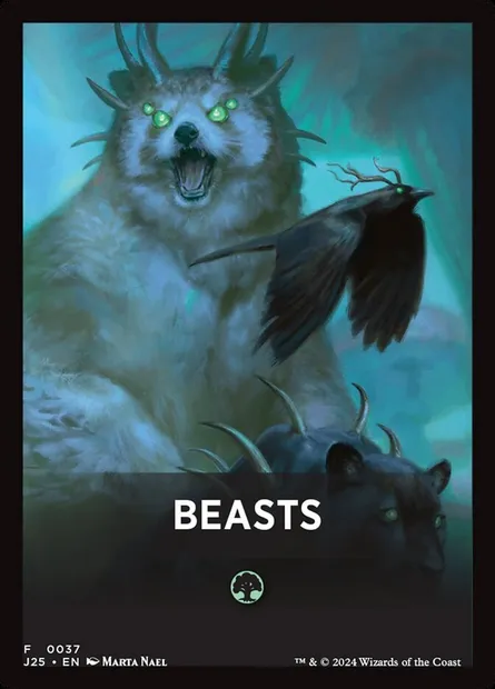 Beasts, Magic card FJ25 37 — Foundations Jumpstart Front Cards set