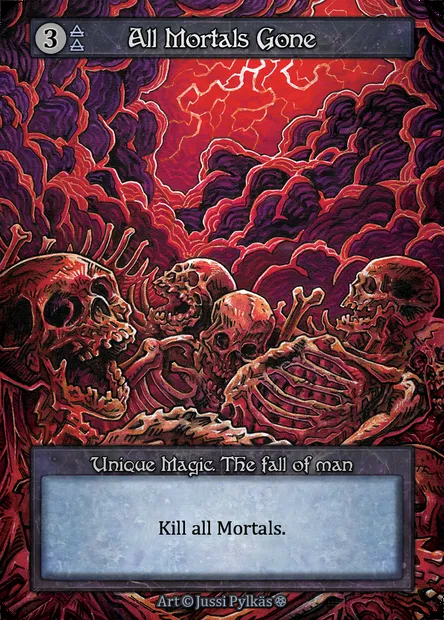 All Mortals Gone, carte Sorcery GOT 209 — extension Gothic
