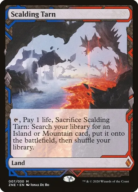 Scalding Tarn, Magic card ZNE 7 — Zendikar Rising Expeditions set