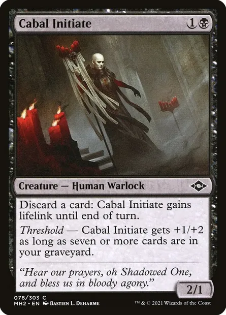 Cabal Initiate, Magic card MH2 78 — Modern Horizons 2 set