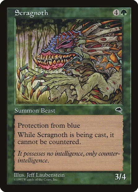 Scragnoth, Magic card TMP 253 — Tempest set
