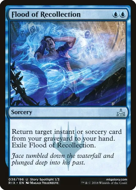 Flood of Recollection, Magic card RIX 38 — Rivals of Ixalan set