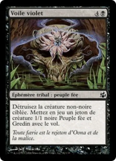 Voile violet, carte Magic MOR 81 — extension Leveciel