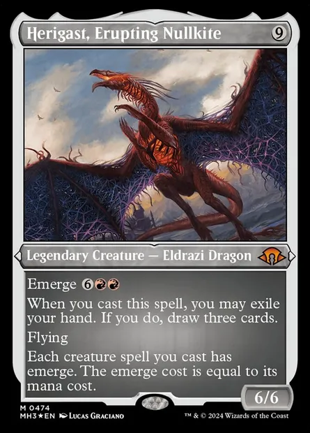 Herigast, Erupting Nullkite, Magic card MH3 474 — Modern Horizons 3 set