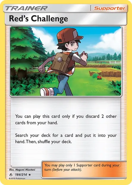 Red’s Challenge, Pokémon card UNB 184 — Unbroken Bonds set