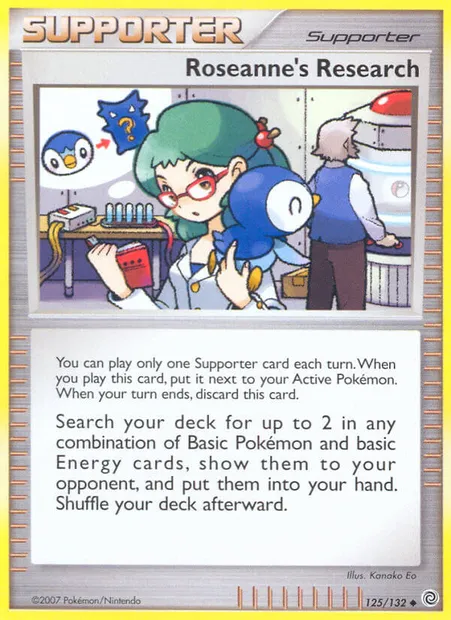 Roseanne's Research, Pokémon card SW 125 — Secret Wonders set