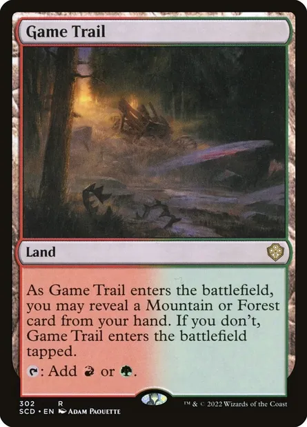 Game Trail, Magic card SCD 302 — Starter Commander Decks set