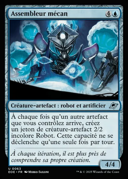 Assembleur mécan, carte Magic EOE 63 — extension Edge of Eternities
