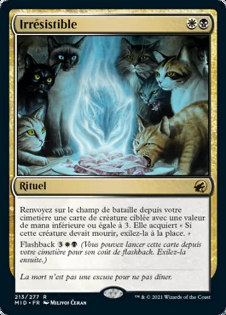 Irrésistible, carte Magic MID 213 — extension Innistrad : chasse de minuit