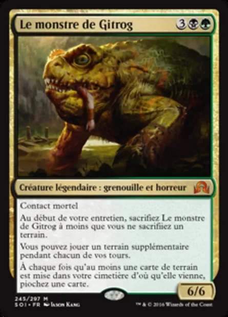 Le monstre de Gitrog, carte Magic SOI 245 — extension Ténèbres sur Innistrad