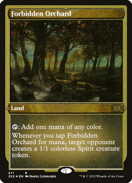 Forbidden Orchard, Magic card 2X2 571 — Double Masters 2022 set