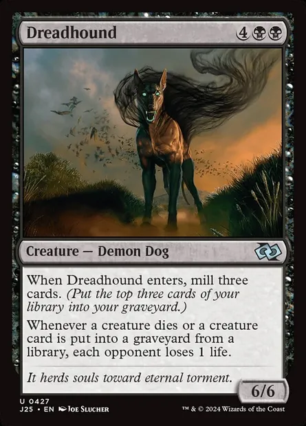 Dreadhound, Magic card J25 427 — Foundations Jumpstart set