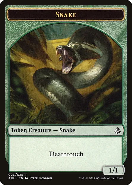 Snake, Magic card TAKH 23 — Amonkhet Tokens set