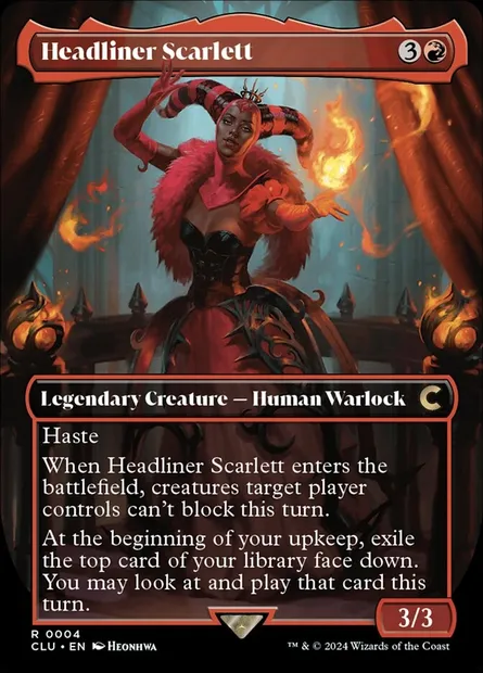Headliner Scarlett, carte Magic CLU 4 — extension Ravnica: Clue Edition