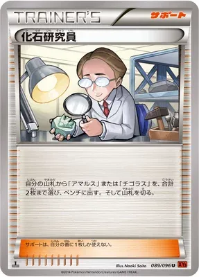 Fossil Researcher, Pokémon card XY3 089 — Rising Fist set
