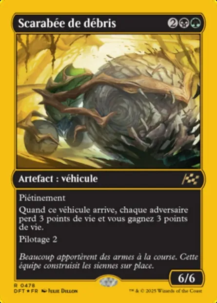 Scarabée de débris, carte Magic DFT 478 — extension Aetherdrift