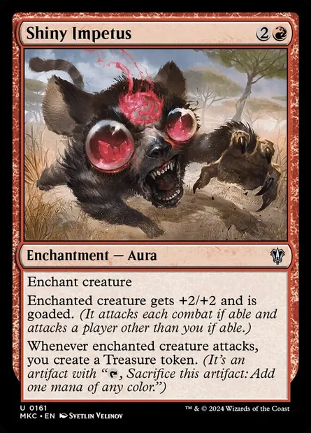 Shiny Impetus, Magic card MKC 161 — Murders at Karlov Manor Commander set
