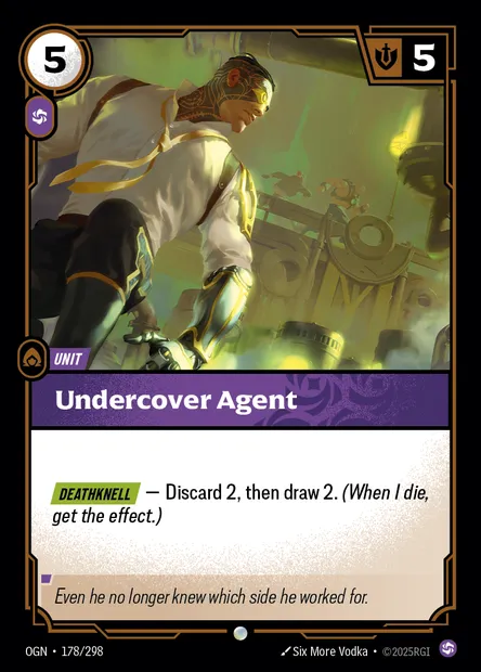 Undercover Agent, Riftbound card OGN 178 — Origins set