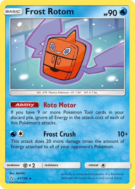 Frost Rotom, Pokémon card UPR 41 — Ultra Prism set