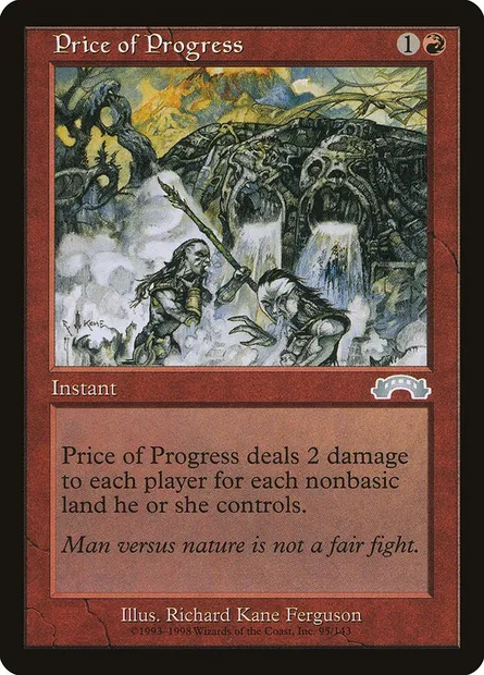 Prix du progrès, carte Magic EXO 95 — extension Exode