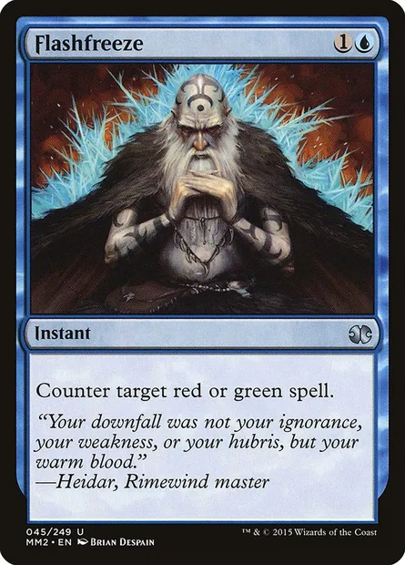 Flashfreeze, Magic card MM2 45 — Modern Masters 2015 set