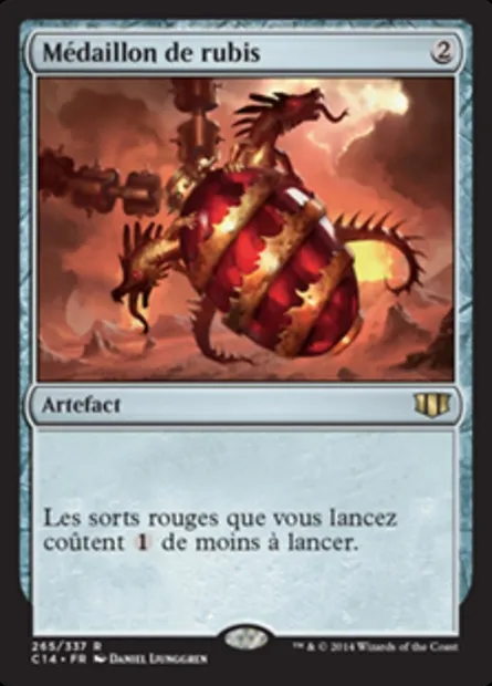 Médaillon de rubis, carte Magic C14 265 — extension Commander 2014